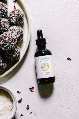 aphrodisiac bliss balls aphrodisia tincture wild bloom botanicals