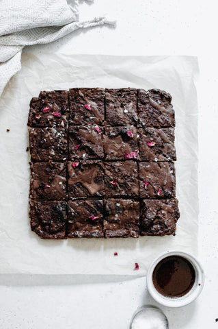 healthy gingerbread sweet potato brownies recipe wild bloom botanicals