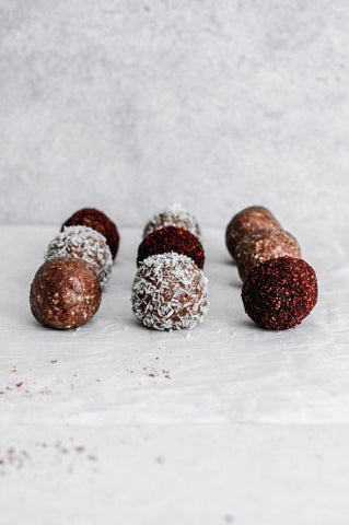 Rose Cacao Bliss Balls Recipe Wild Bloom Botanicals Root To Sky Kitchen