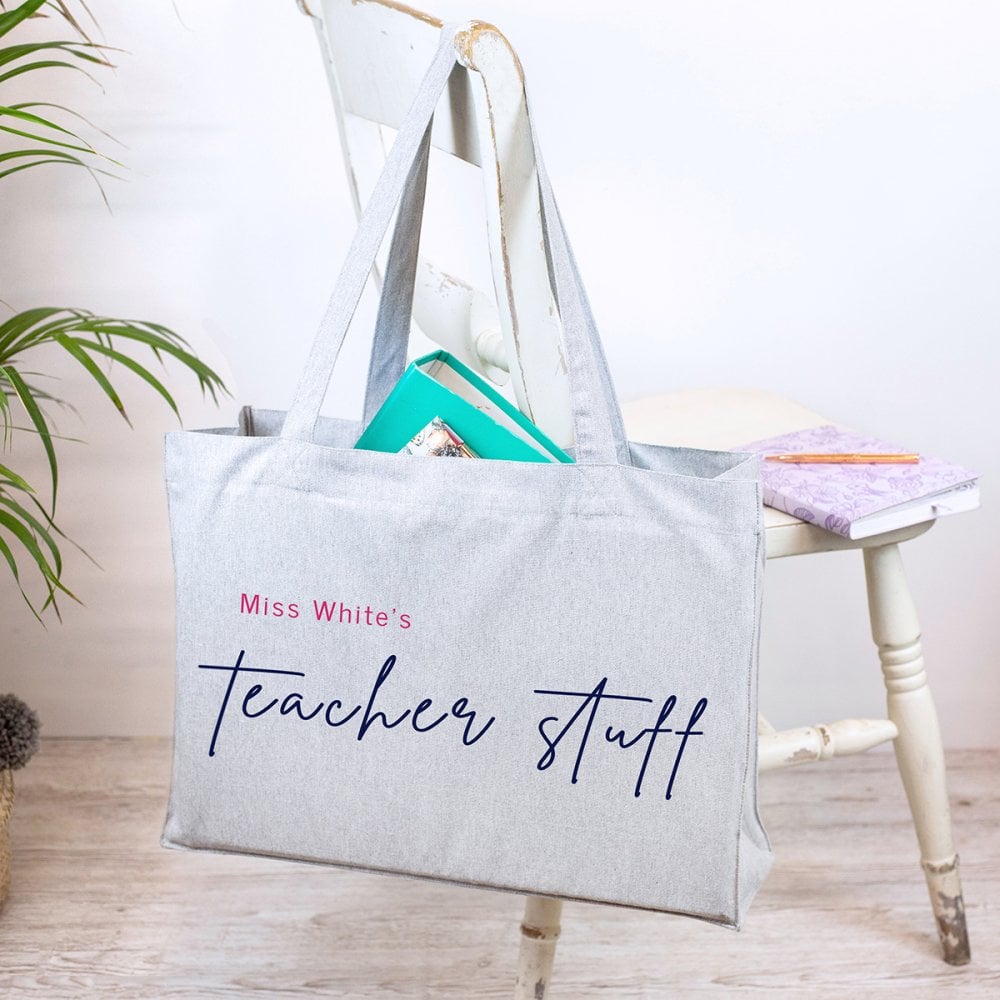 Hero Teacher Tote Gift Bag Teacher Gift  Personalized Teacher Hero Th   Sweet Hooligans Design