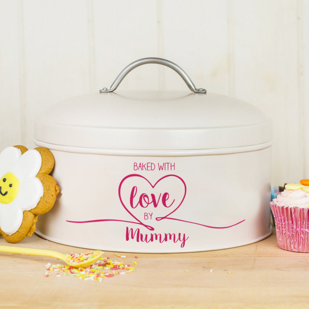 Personalised Navy Kitchen Design Cake Tin | SpecialMoment.co.uk