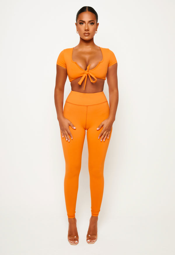 Coco Legging Set - Small / Neon Orange