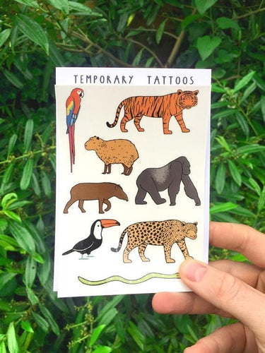 10 Sheets Wild Animal Temporary Tattoos for Kids, Over 100 Styles Jungle  Tattoos Zoo Animal Tattoos Stickers for Kids Birthday Party Decorations, Jungle  Safari Party Favors, Halloween Party Supplies : Buy Online