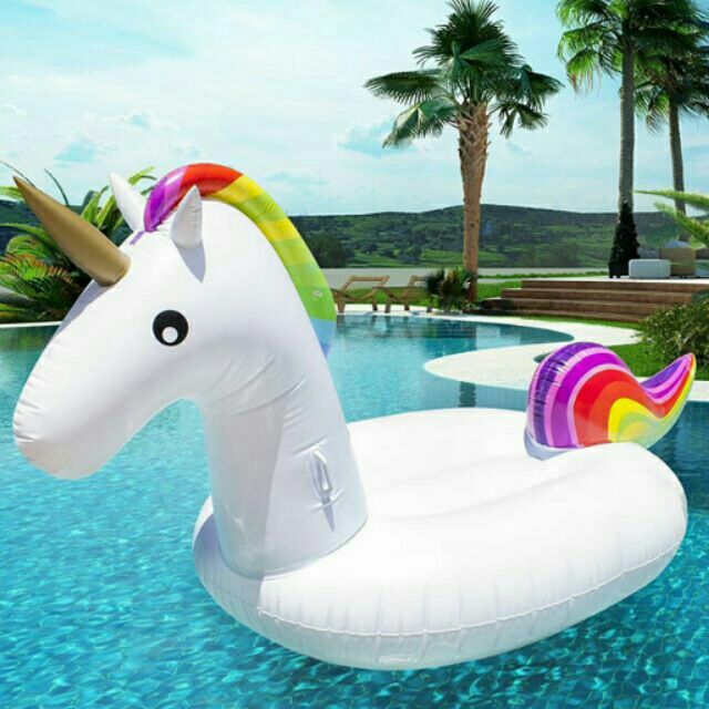 Giant Inflatable Unicorn Pool Floatie (275CM x 140CM x 120CM)