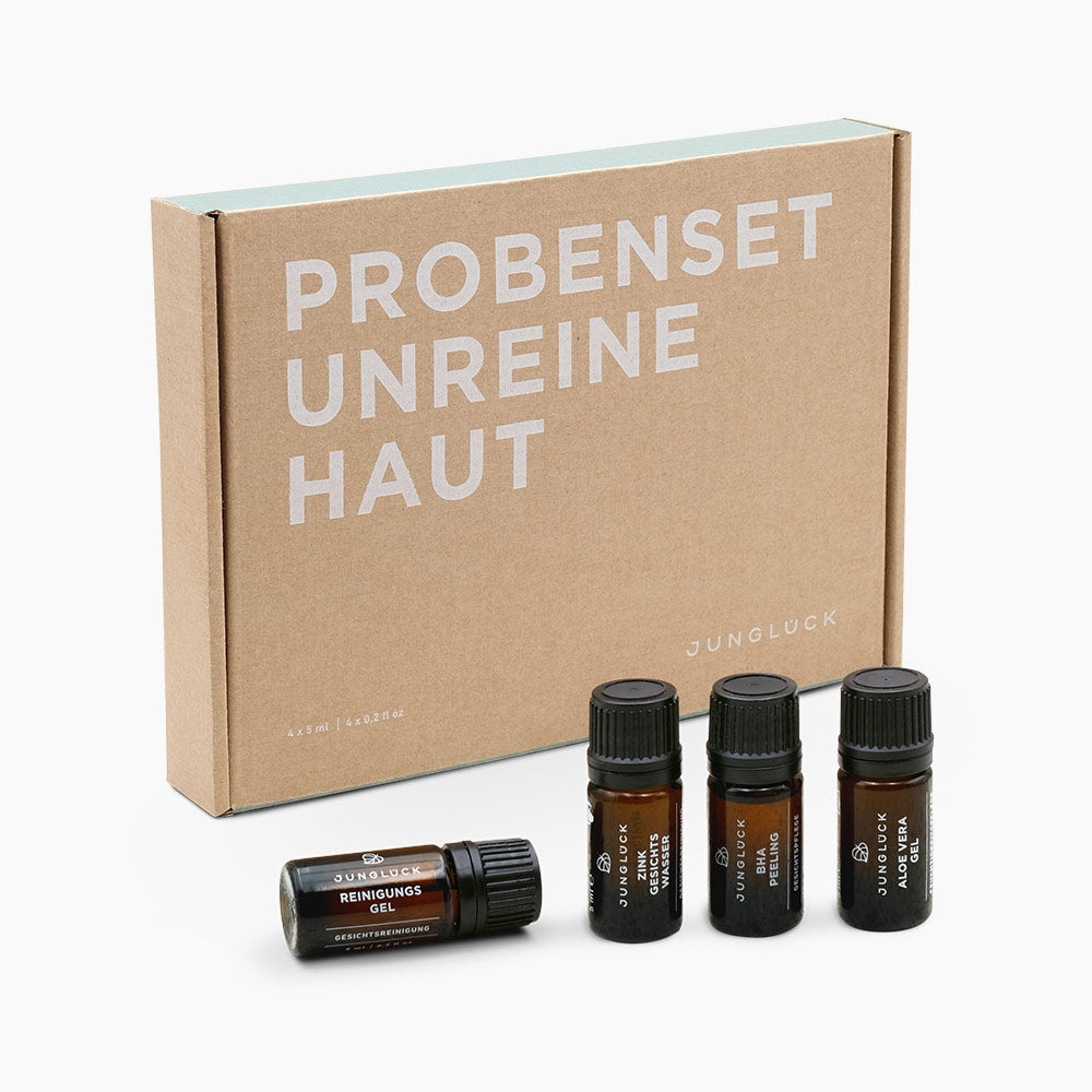 Premium Sample Set Onzuivere Huid | Onzuiverheden Verminderen | Zichtbare Poriën Verminderen | Combisets | JUNGLÜCK | Sample Set