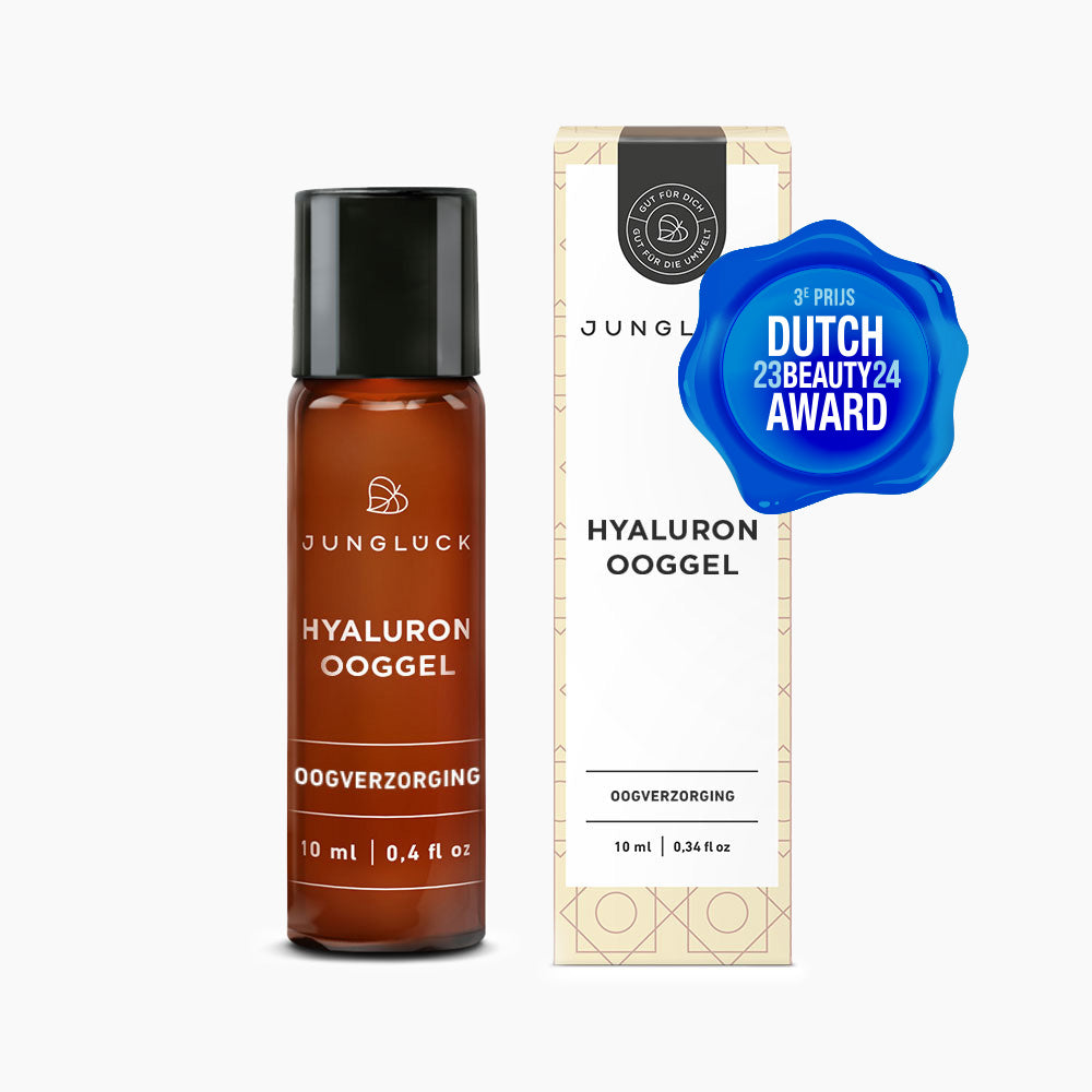 Hyaluron Oog Gel | Roodheid Verlichten | Rimpels Verminderen | Een Vale Teint Egaliseren | Gezichtsverzorging | JUNGLÜCK | 10 ml