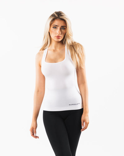  Womens Pima Cotton Racerback Workout Tank Tops Lightweight  Loose Sleeveless Tops Athletic Gym Shirts White X-Large