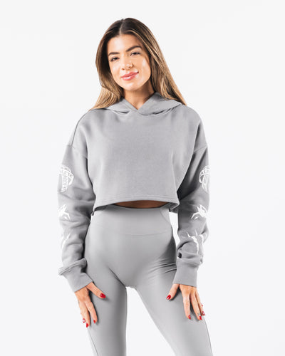 4 of-ten Women's Pullover Crop Top Hoodie Long Sleeve Cut Out Cropped  Sweatshirt Gym Workout : : Clothing, Shoes & Accessories