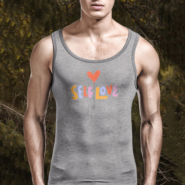 Letters love you fashion printed outdoor stretch vest top