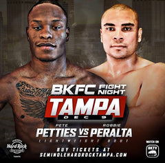 bkfc PETE PETTIES VS ROBBIE PERALTA warpath clothing 