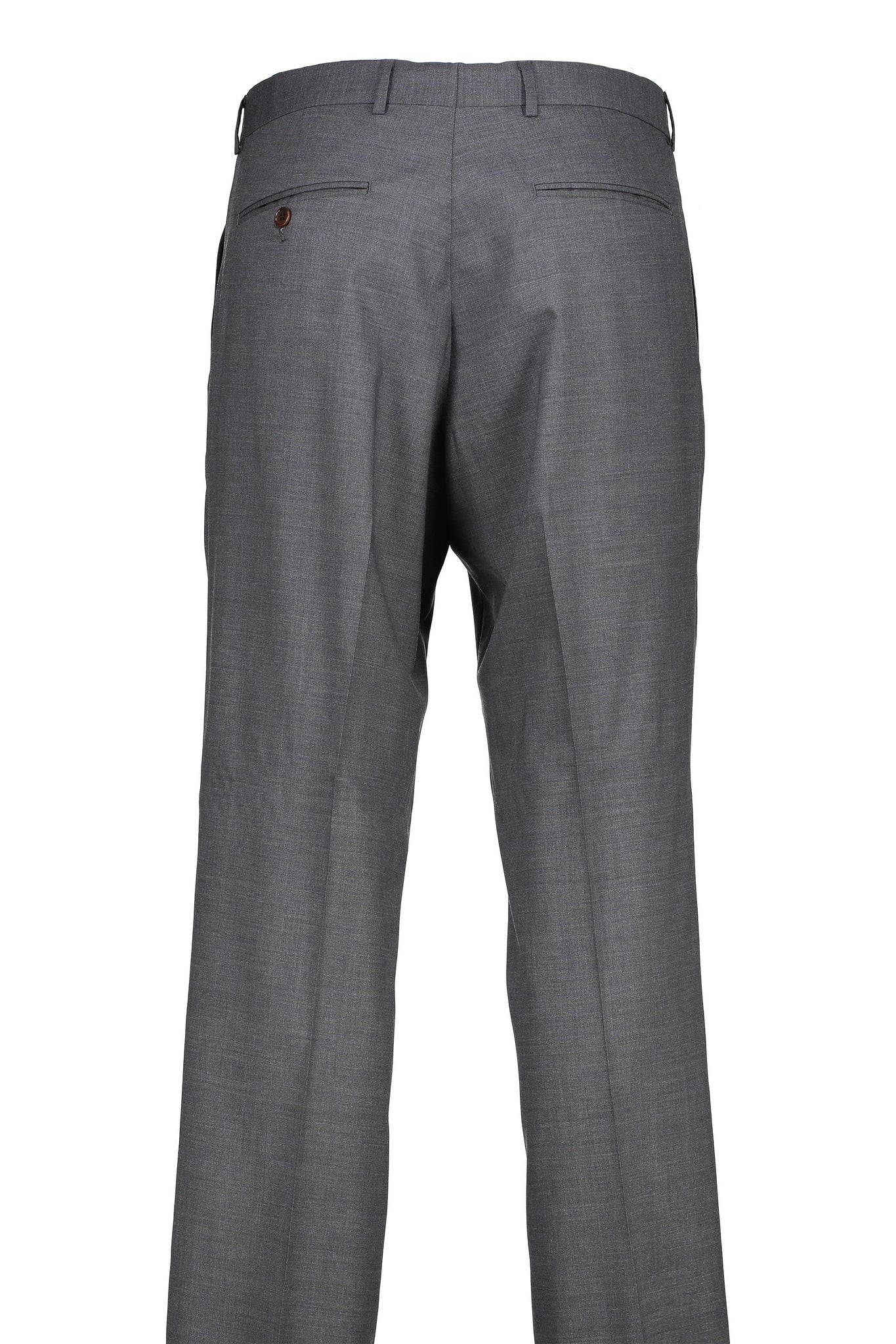 Men's Suit Separates Flat Front Pant Classic Cut - MED GREY - 98/2 WOO ...