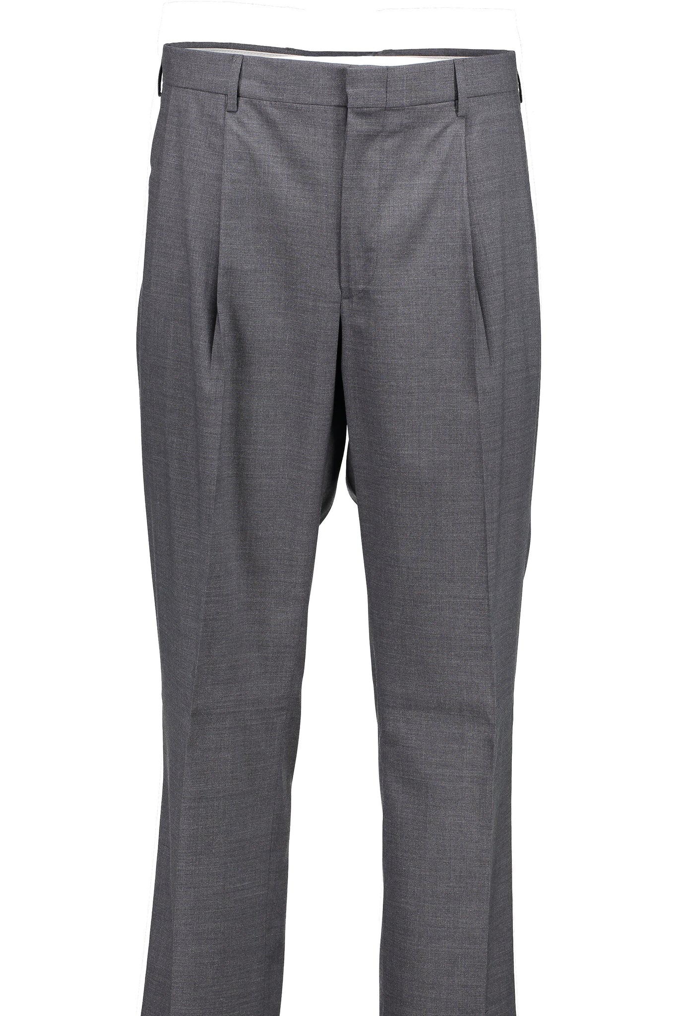 Men's Suit Separates Pleated Pant Classic Cut - MED GREY - 98/2 WOOL/L ...