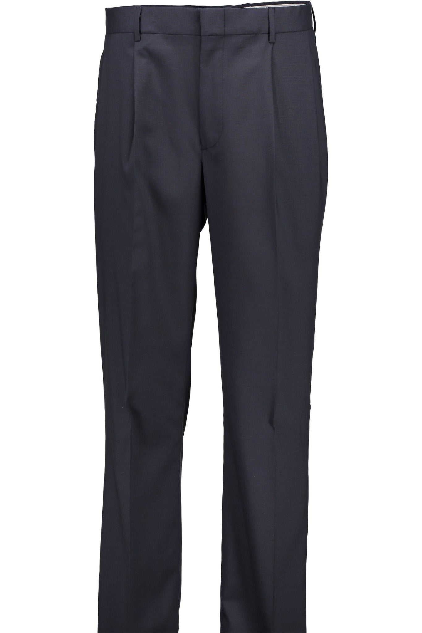 Men's Suit Separates Pleated Pant Classic Cut - NAVY - 98/2 WOOL/LYCRA ...