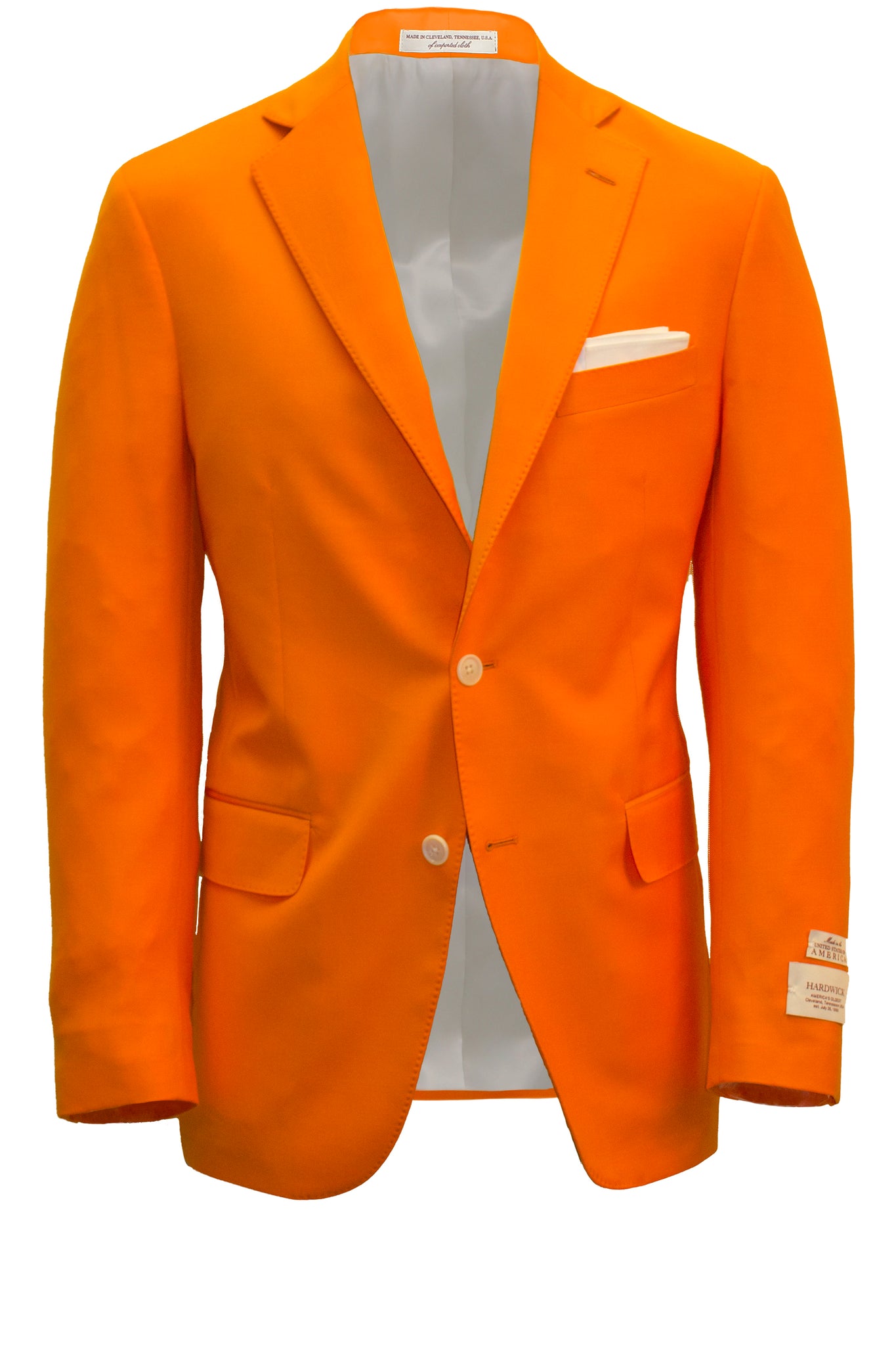 Modern Fit Volunteer Orange Wool Blazer