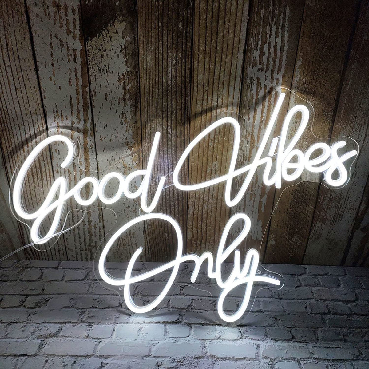 good vibes only custom led neon sign