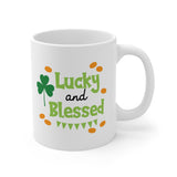 Lucky and Blessed St Patricks Day 11 oz Coffee Mug