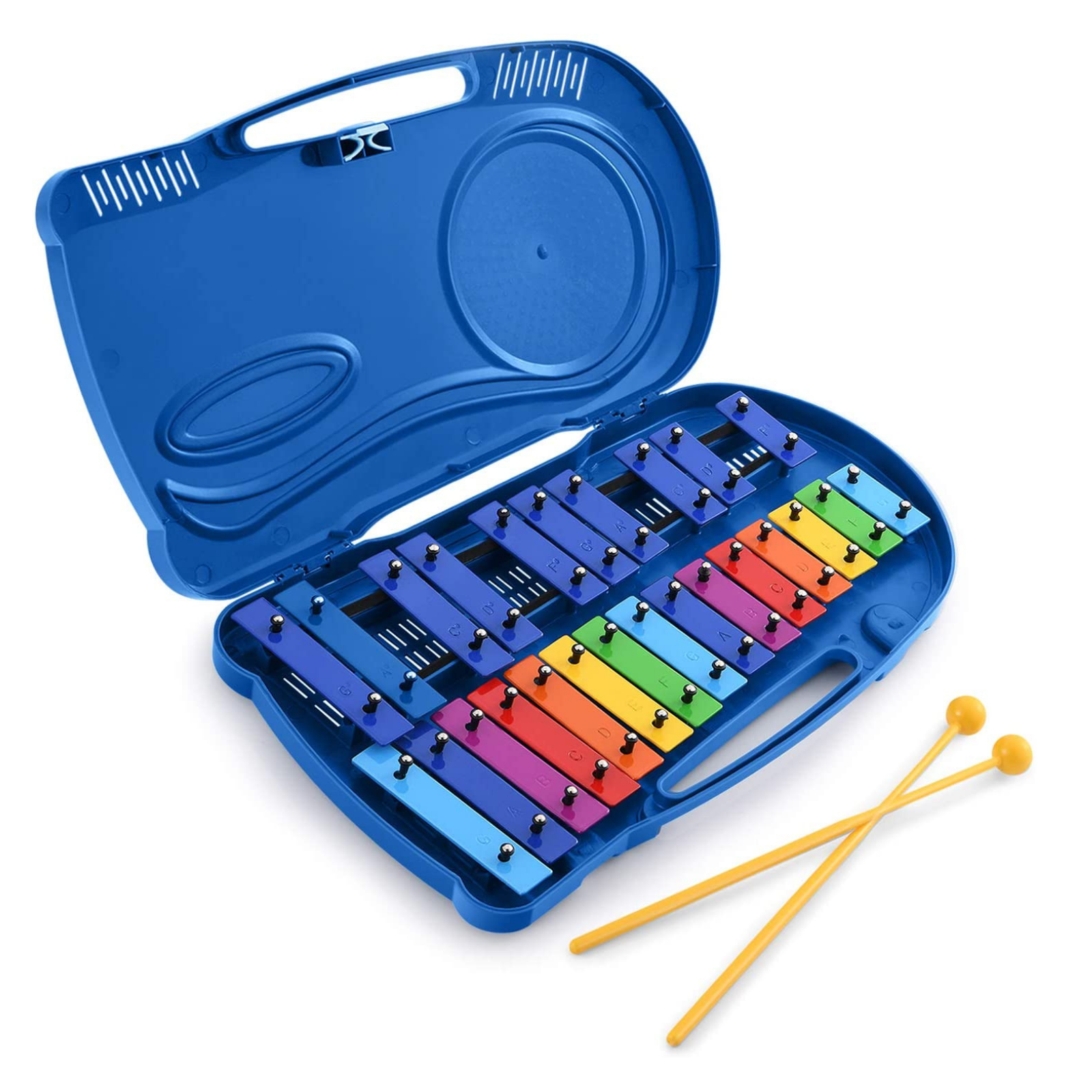 

Eastar 25-tone Glockenspiel for Kids with 2 Child-Safe Mallets/Rainbow