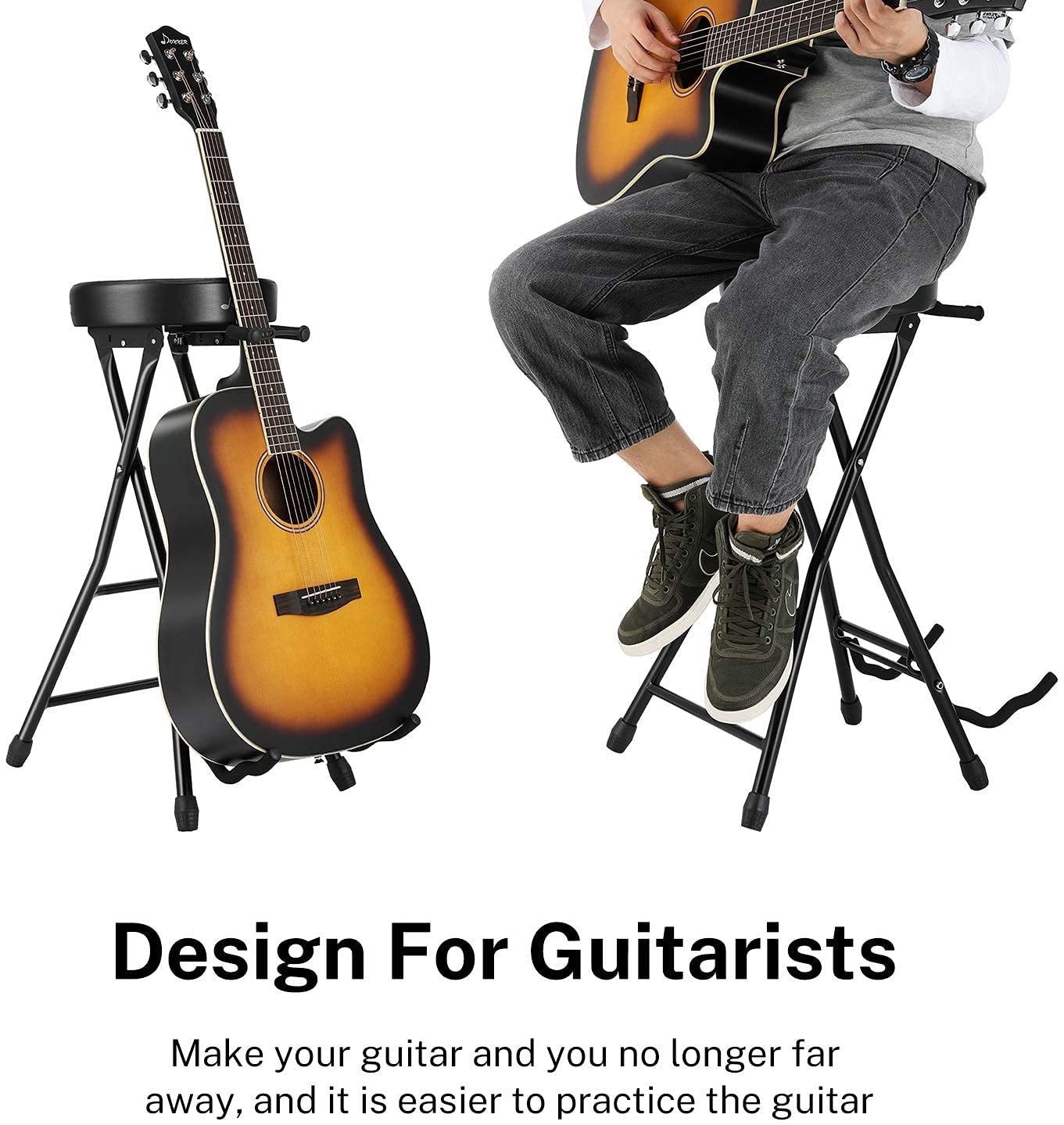 

Donner Foldable Guitar Stool with Guitar Stand