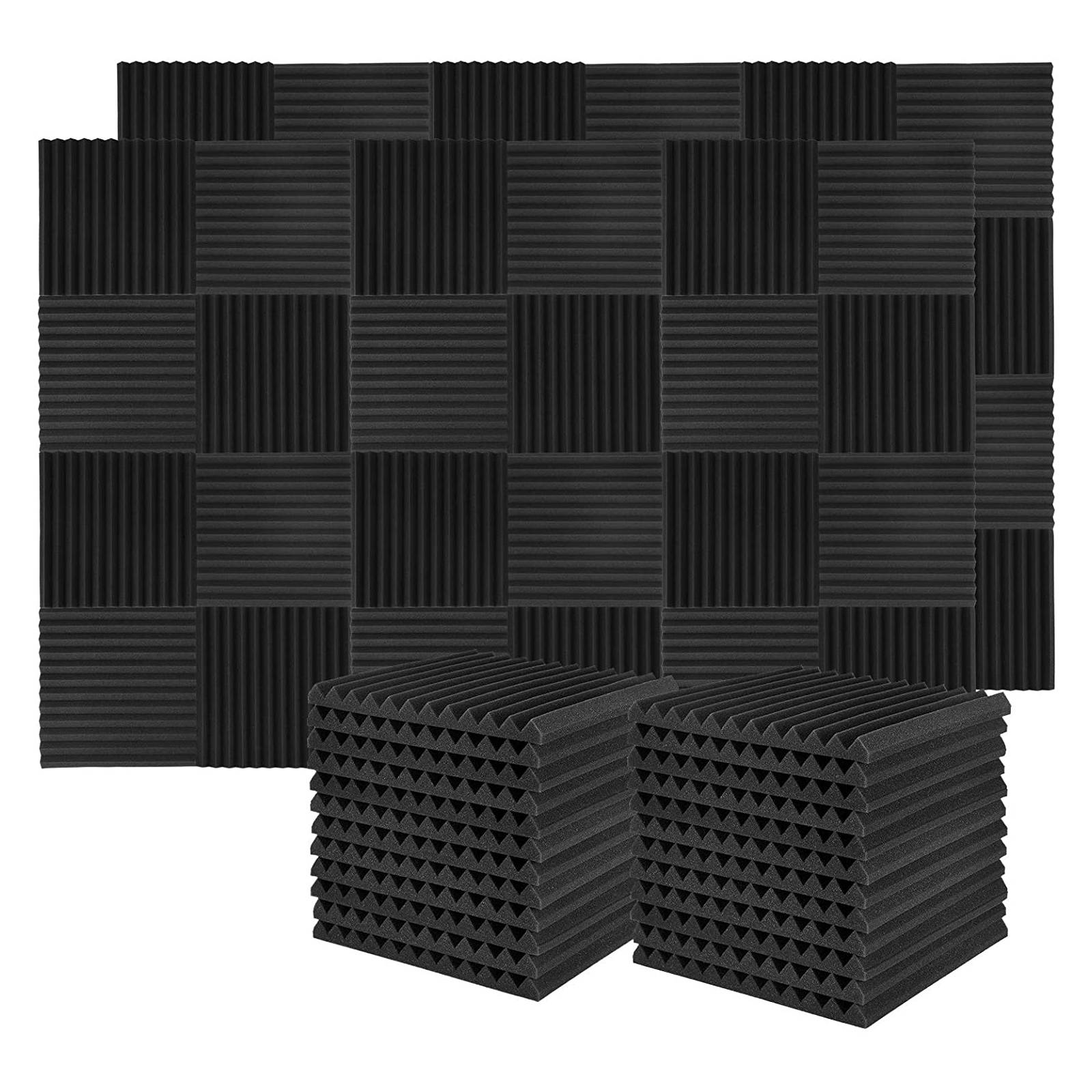 

Donner 12-Pack and 50-Pack Acoustic Foam Panels 2-Inch and 1-Inch Fireproof