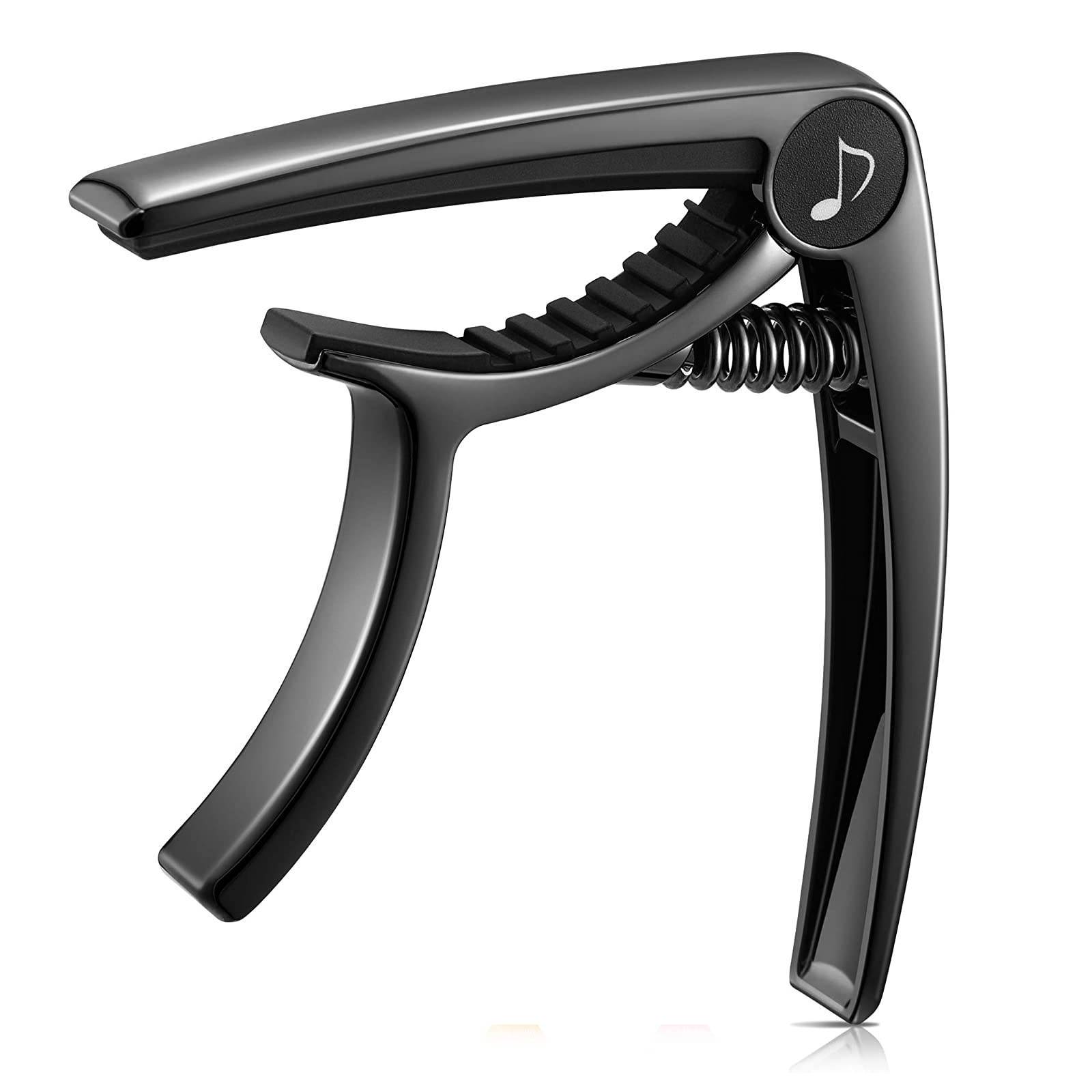 

Donner Guitar Capo for Electric and Acoustic Guitar DC-2, Ukulele Capo Black with 4 Picks