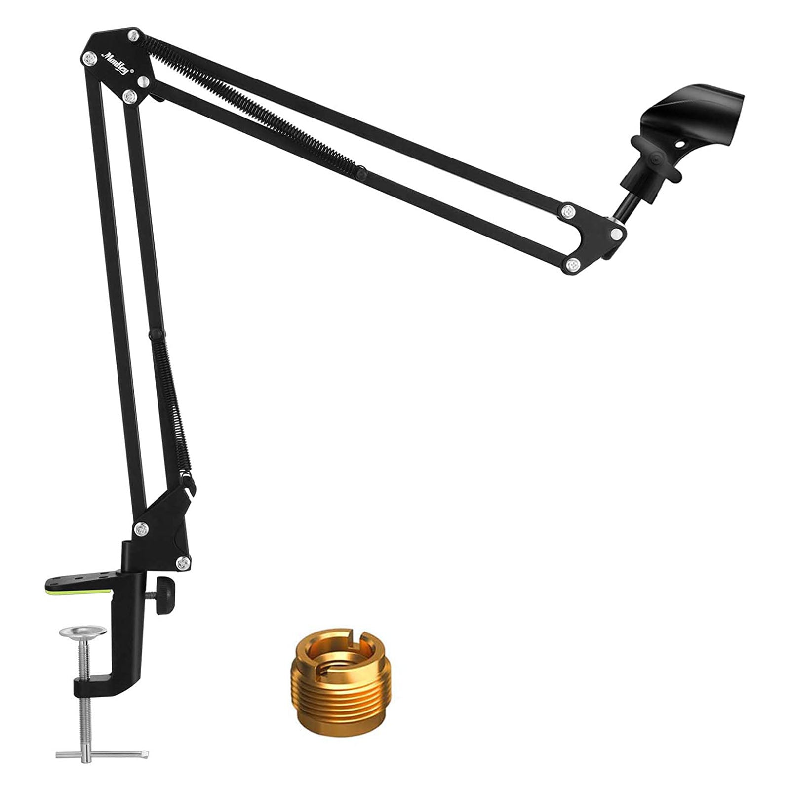 

Moukey MMs-1 Adjustable Microphone Boom Arm with U-shaped Pop Filter/Two Screw Adapter