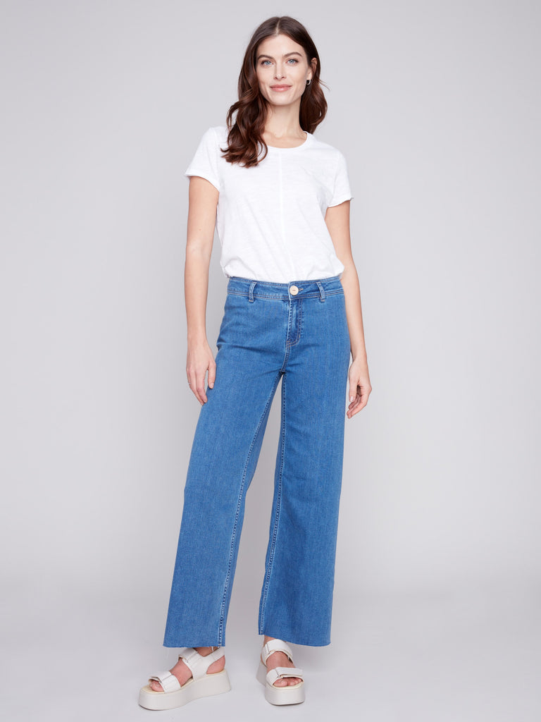 Twill Pull-On Pants - Natural