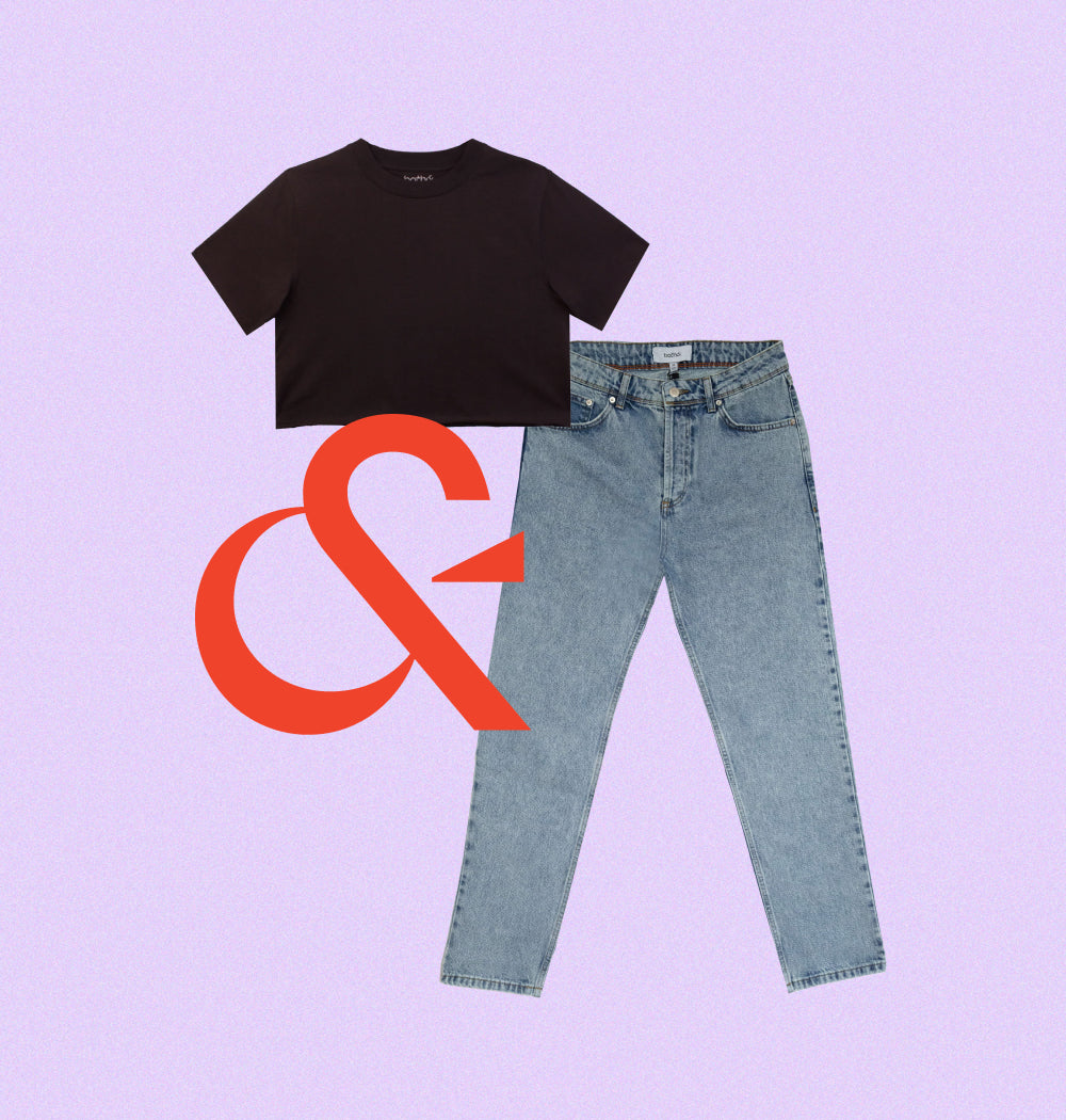 Arthur crop top and jo denim jeans