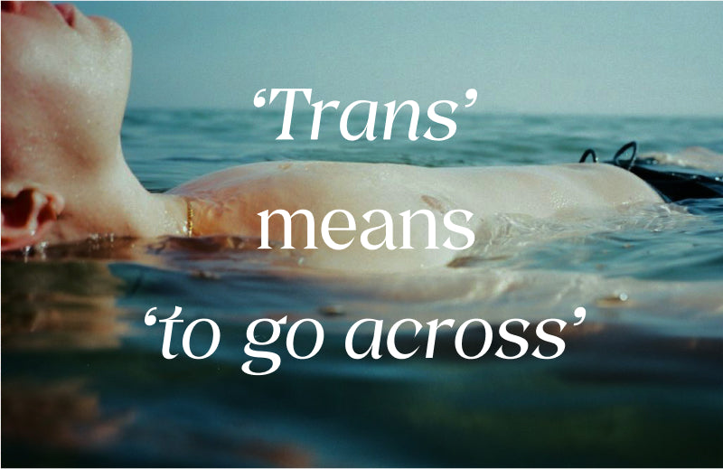 'trans' means 'to go across'