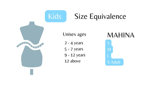 Mahina changing towel size chart kids