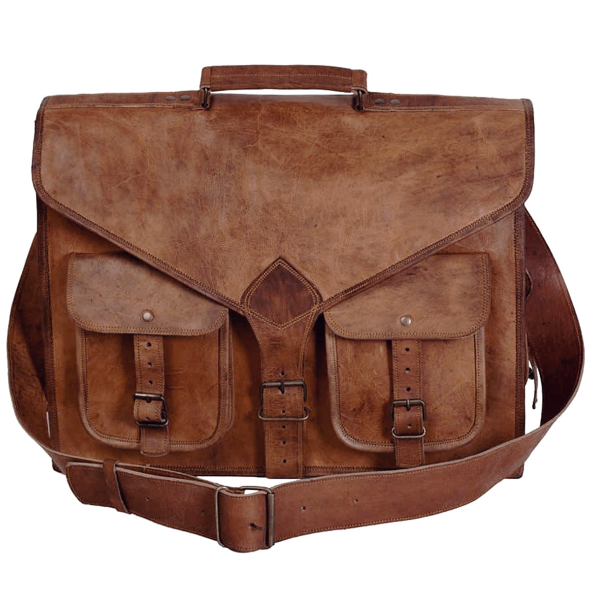Vintage Rebel Leather Messenger Bag – leathershades.com.au