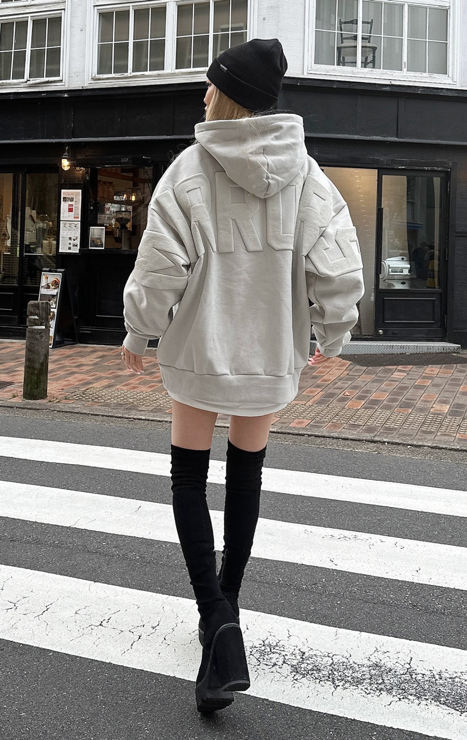 レディースレア‼MIRROR9 ICON hoodie/GRAY×YELLOW L