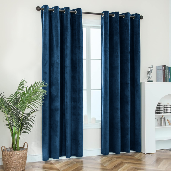 Charcoal Velvet Curtains