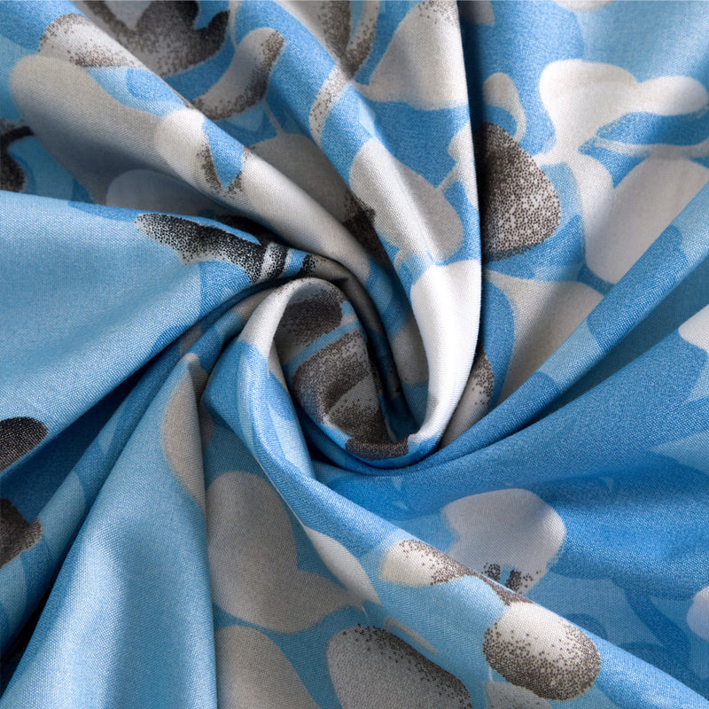 Floral Bedding Printed Duvet Cover Set Spring Blue
