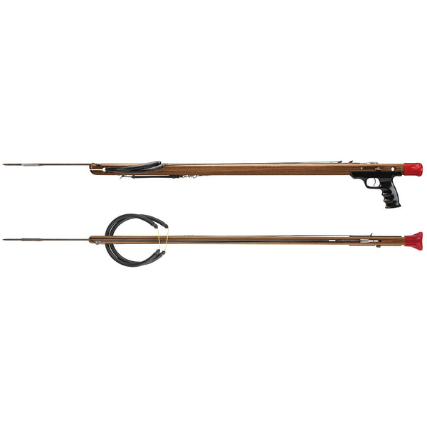OMER Cayman ET Black 2 Band Speargun with Enclosed Track Spearshaft 105cm,  115cm 130cm options