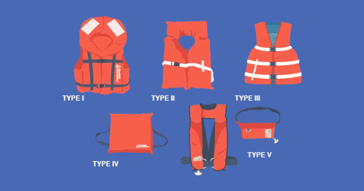 life jacket types