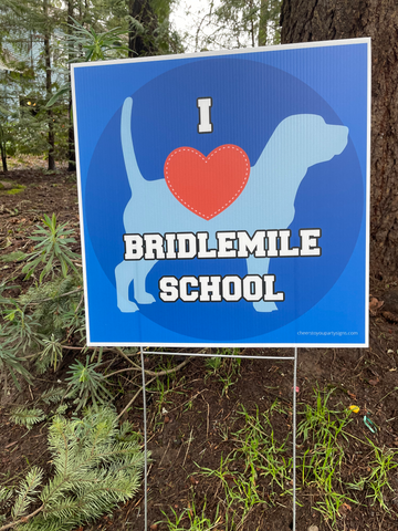School pride lawn sign