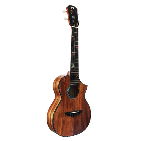 MrMai MC-30 Tenor Ukulele 26 Inch All Solid Koa wood Gloss Finish