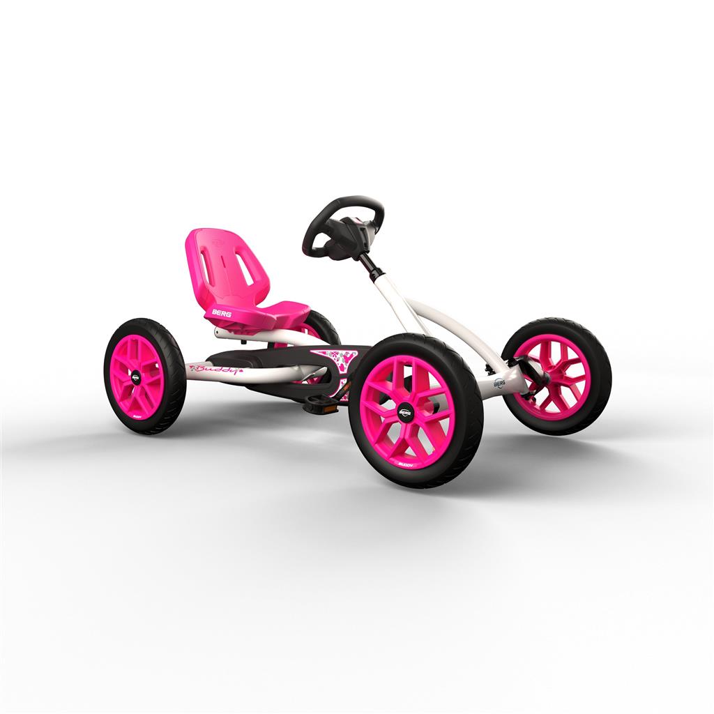 BERG Buddy White & Pink Go-Kart – Ample