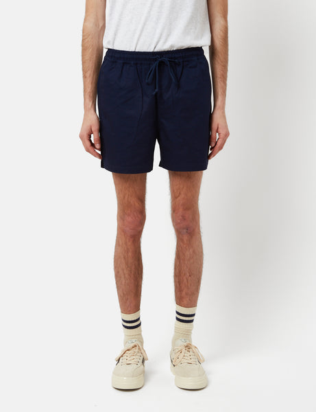 Universal Works Action Shorts (Fine Twill) - Navy Blue – Article.