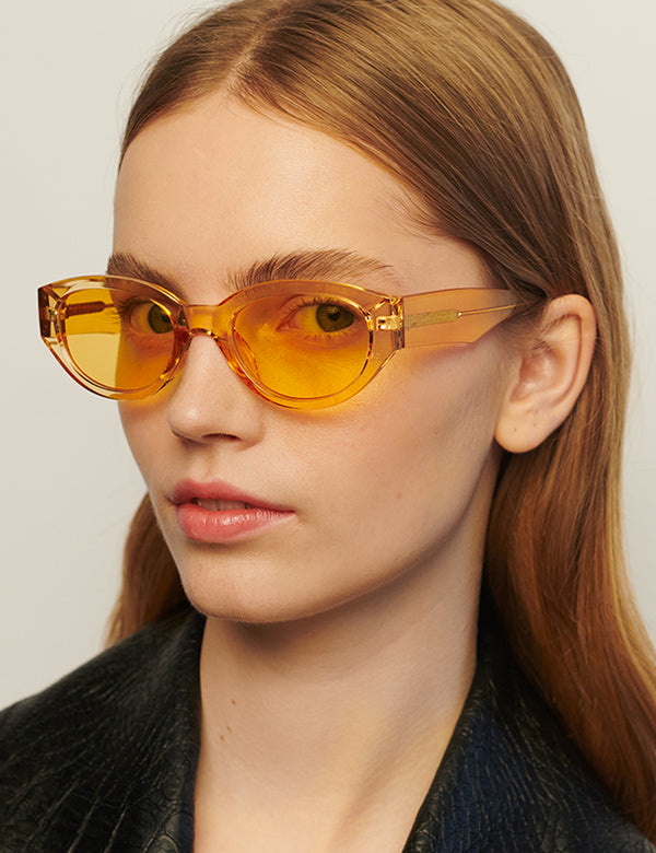 A.Kjaerbede Halo Sunglasses - Green Marble Transparent