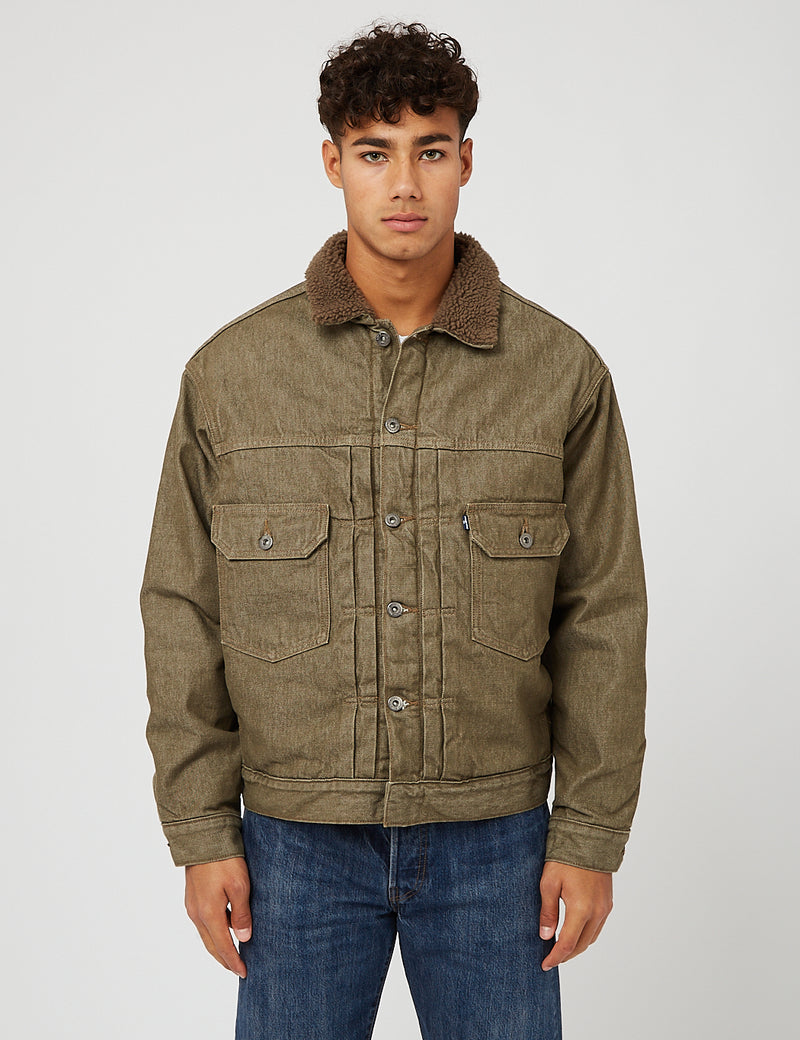 Levis Made & Crafted Oversized Type II Trucker Jacket - Green |Article –  Article.