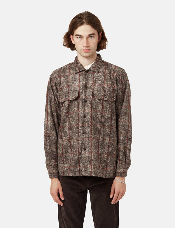 Sunflower Wool CPO Shirt - Brown I Urban Excess. – Article.