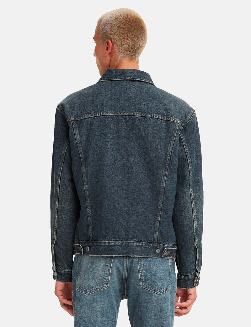 levi's indigo type iii sherpa denim jacket