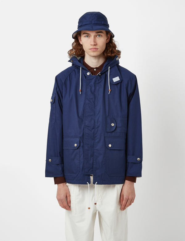 Engineered Garments Oversized Fireman Duffle Coat - Dark Navy Blue