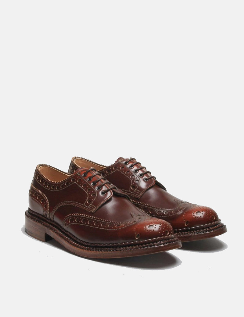 grenson triple welt mahogany