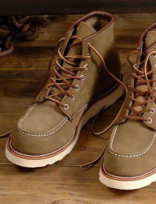 red wing moc toe olive mohave