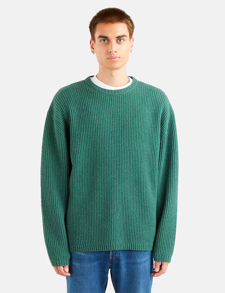 Levis Battery Crewneck Sweater - Pine Needle Green | Article.