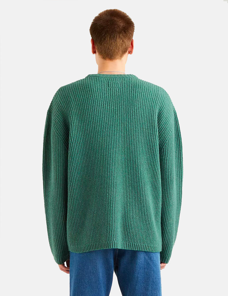 Levis Battery Crewneck Sweater - Pine Needle Green | Article.