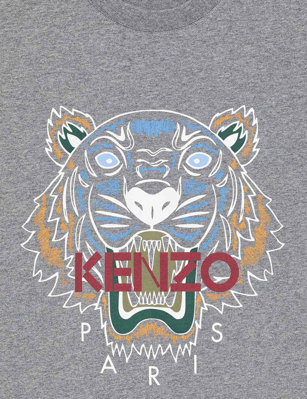 $240 KENZO Seasonal 2 Relaxed Embroidered Tiger T-Shirt Navy Blue Mens Small