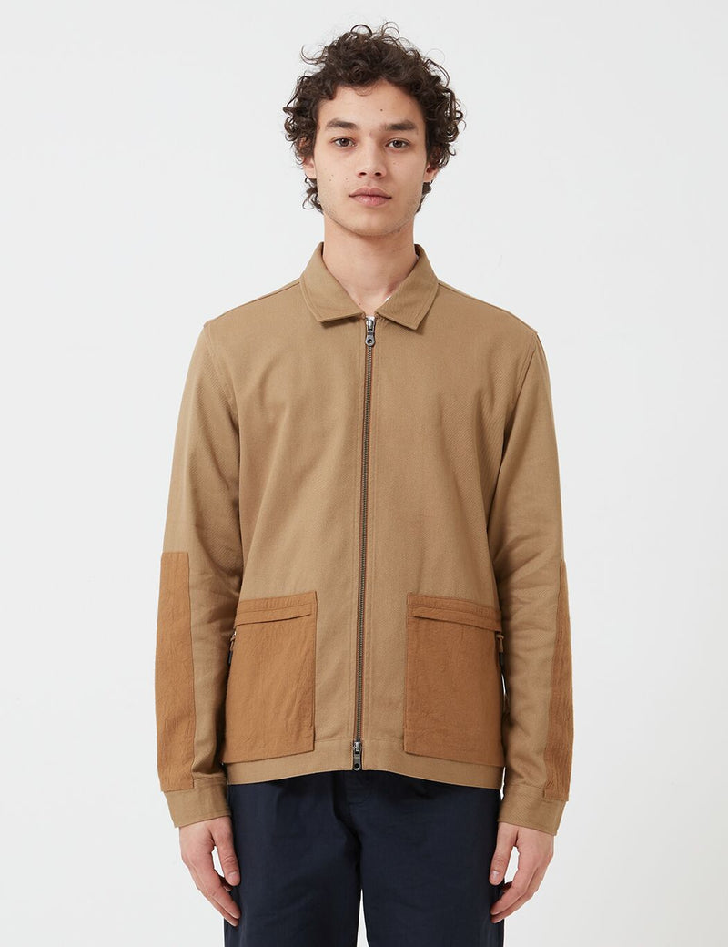 Folk Overlay Jacket - Tan | Article.